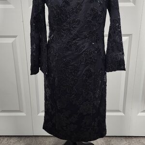 Elegant Black Lace Dress